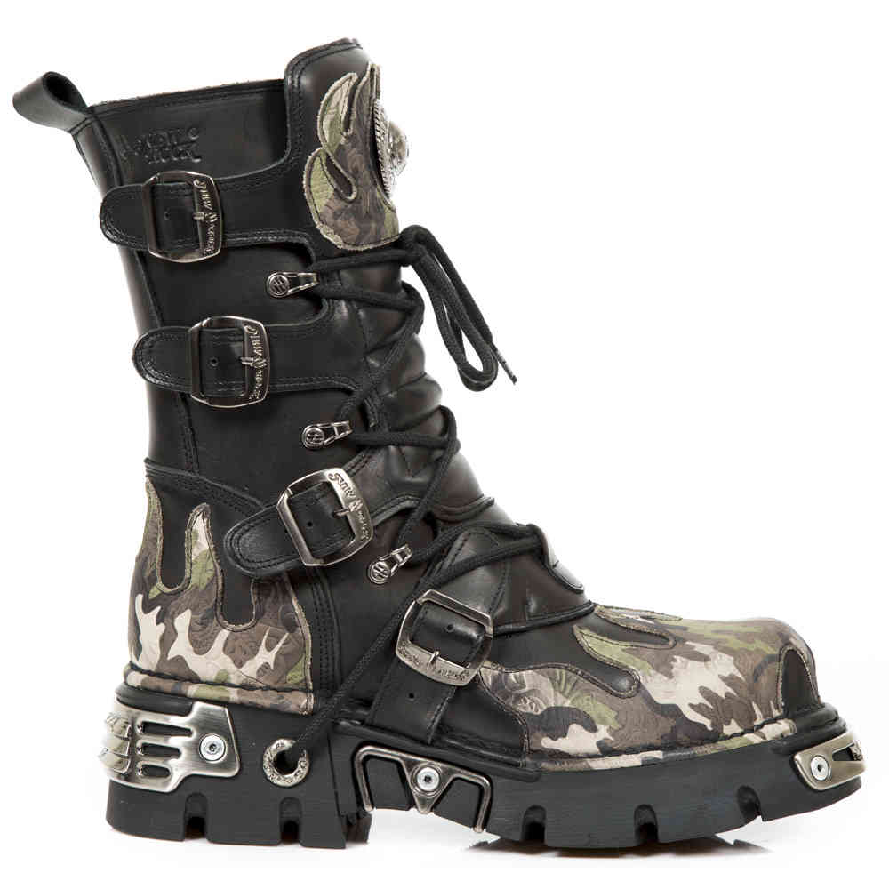 New Rock New Rock Laarzen M 591 S15 ZwartGroen | Attitude New Rock New Rock Laarzen M 591 S15 ZwartGroen | Attitude